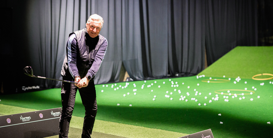Bussresenär Leif Eriksson spelar golf
